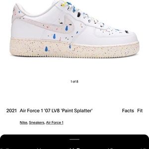 Nike paint splatter shoes excellent condition